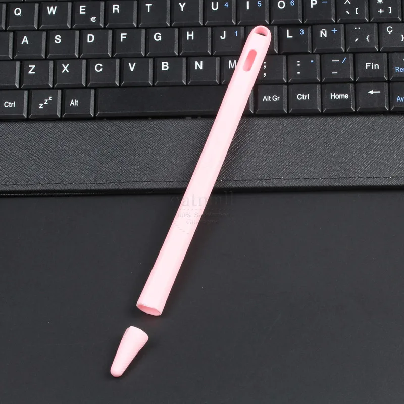 Новинка для Apple Pencil 2 Чехол Мягкая силиконовая ручка-стилус для планшета держатель для iPad Pencil 2-го поколения крышка Насадка На глушитель сумка сумки - Цвета: Pink