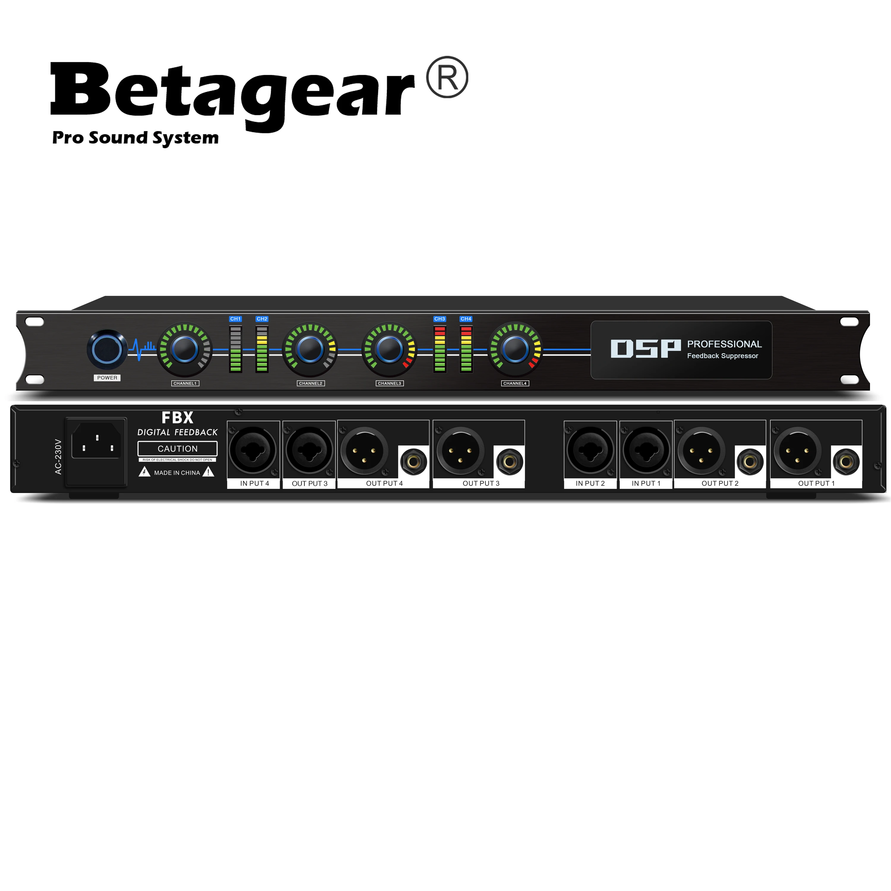 Звуковая система Betagear FBX440 оборудование для подавления отзывы процессор