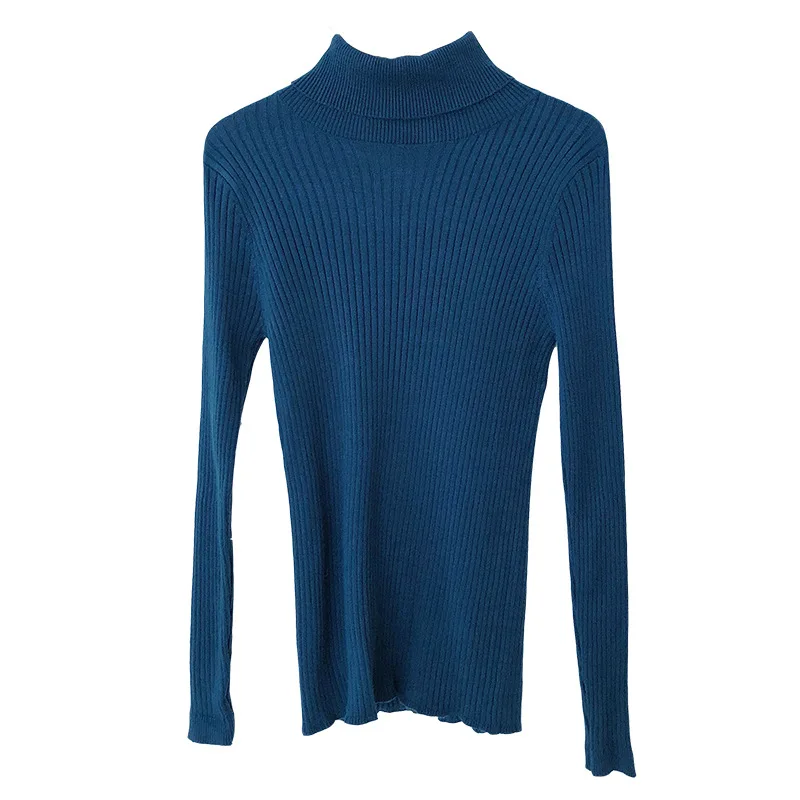 Basic Ribbed Turtleneck Sweater Women Knitted Pullover Sweaters Fall Winter | Женская одежда