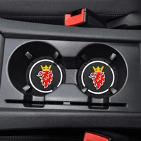 2pcs car cup coaster anti slip pad cup holder mat pad bottle built in car styling for saab 9 3 93 9 5 9 3 9000 5 accessories
