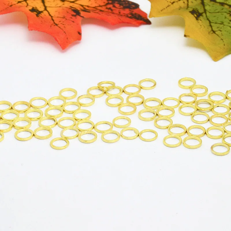 50 шт. 5*1*1 мм 5 цветов круглое медное кольцо diy Ручная работа ювелирные изделия разделитель разъем серьги кулон медное кольцо аксессуары