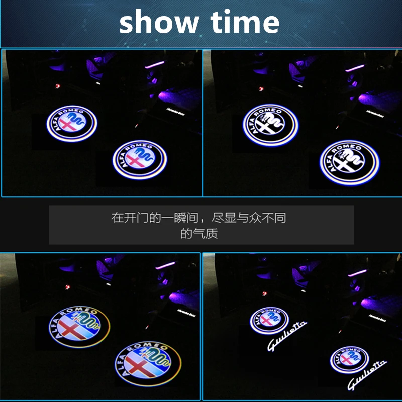 Для Alfa Romeo 159 светодиодный проектор логотипа приветственного освесветильник для