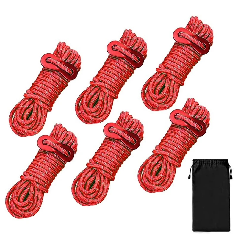 

4mm Outdoor Tent Cords Lightweight Reflective Cord Camping Rope for Tent,Canopy Shelter,Camping,Hiking,Backpacking