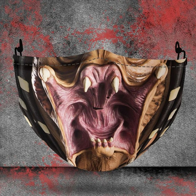 Хищник Косплэй маски для лица взрослых смываемая маска|Аксессуары костюмов| |