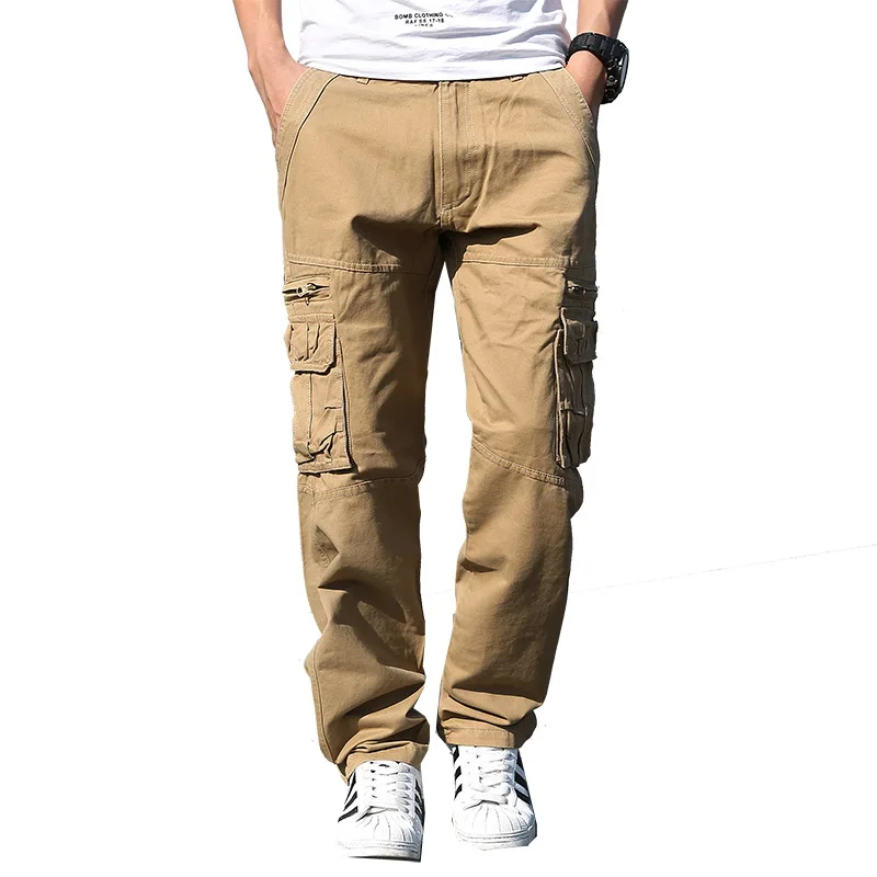 

Cargo Pants Men Large code Obesity Loose Straight Outdoor Sport Casual Long Trousers Multi pocket Military tactical cargo Pants