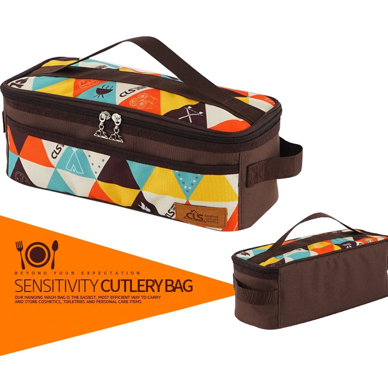 Многоразовая сумка для хранения посуды газовая горелка барбекю пикника и