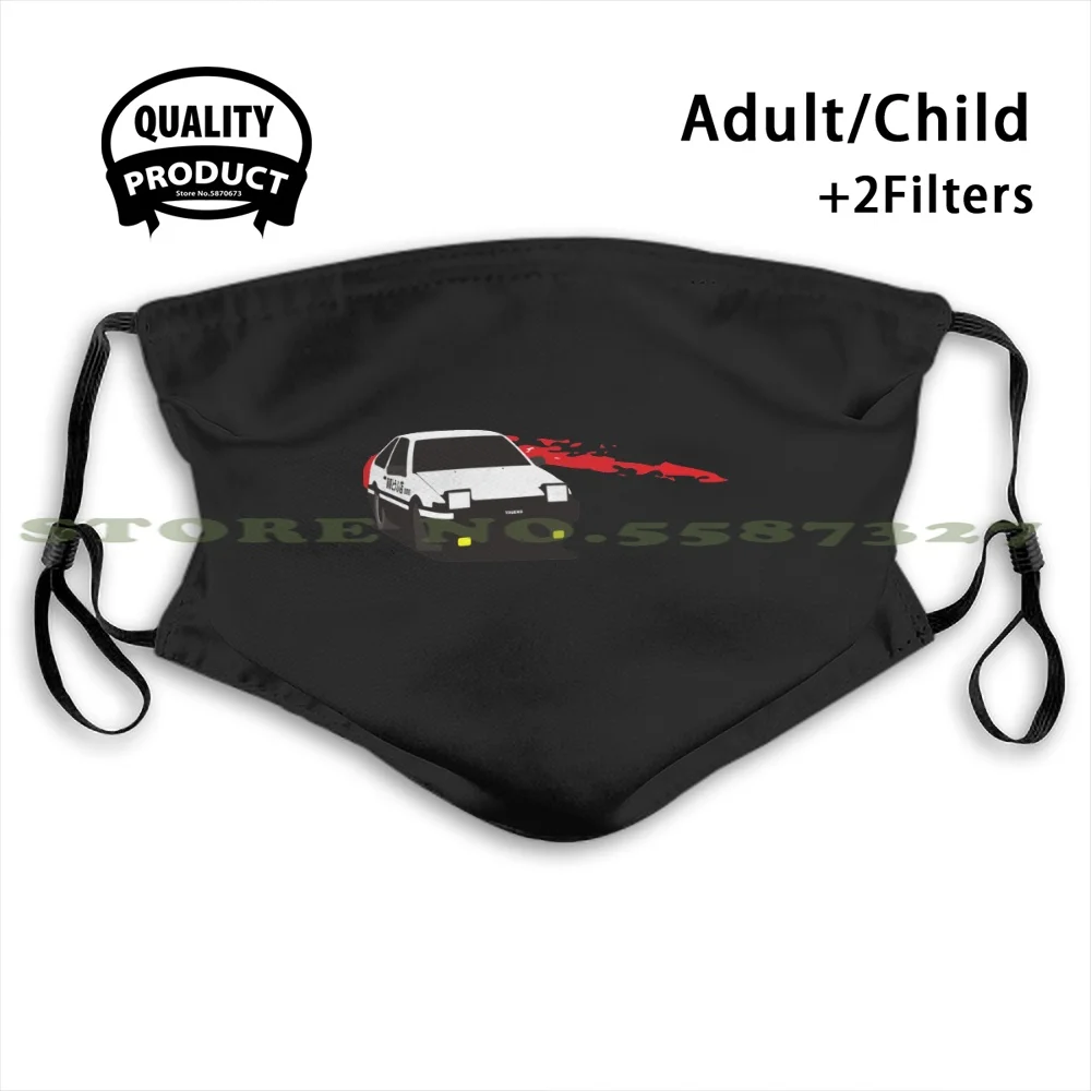 

Initiald Half Face For Men Women Ladies Diy Masks Initial D Drift Trueno 86 Ae86 Anime Fujiwara Tofu Shop Manga Eight Six