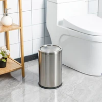 stainless steel trash can bedroom bathroom storage trash bin kitchen home office storage lixeira banheiro kitchen accessories