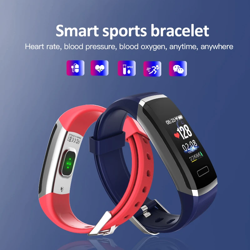 Wearpai GT101 умный Браслет цветной экран умный браслет женский мужской спортивный фитнес-трекер монитор сердечного ритма водонепроницаемый ip67