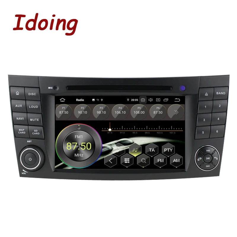 Idoing 7 &quot4G + 64G 2 din Andriod 10 автомобильный радио GPS DVD мультимедийный плеер для Mercedes-Benz-E