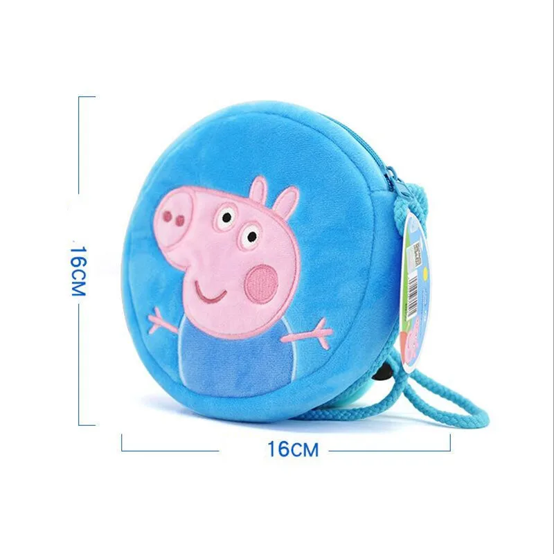 Peppa Pig Джордж Page плюшевый игрушечный кошелек милый мальчик девочка мультфильм Действие Модель персонажа кошелек лучший подарок на день рождения для детей