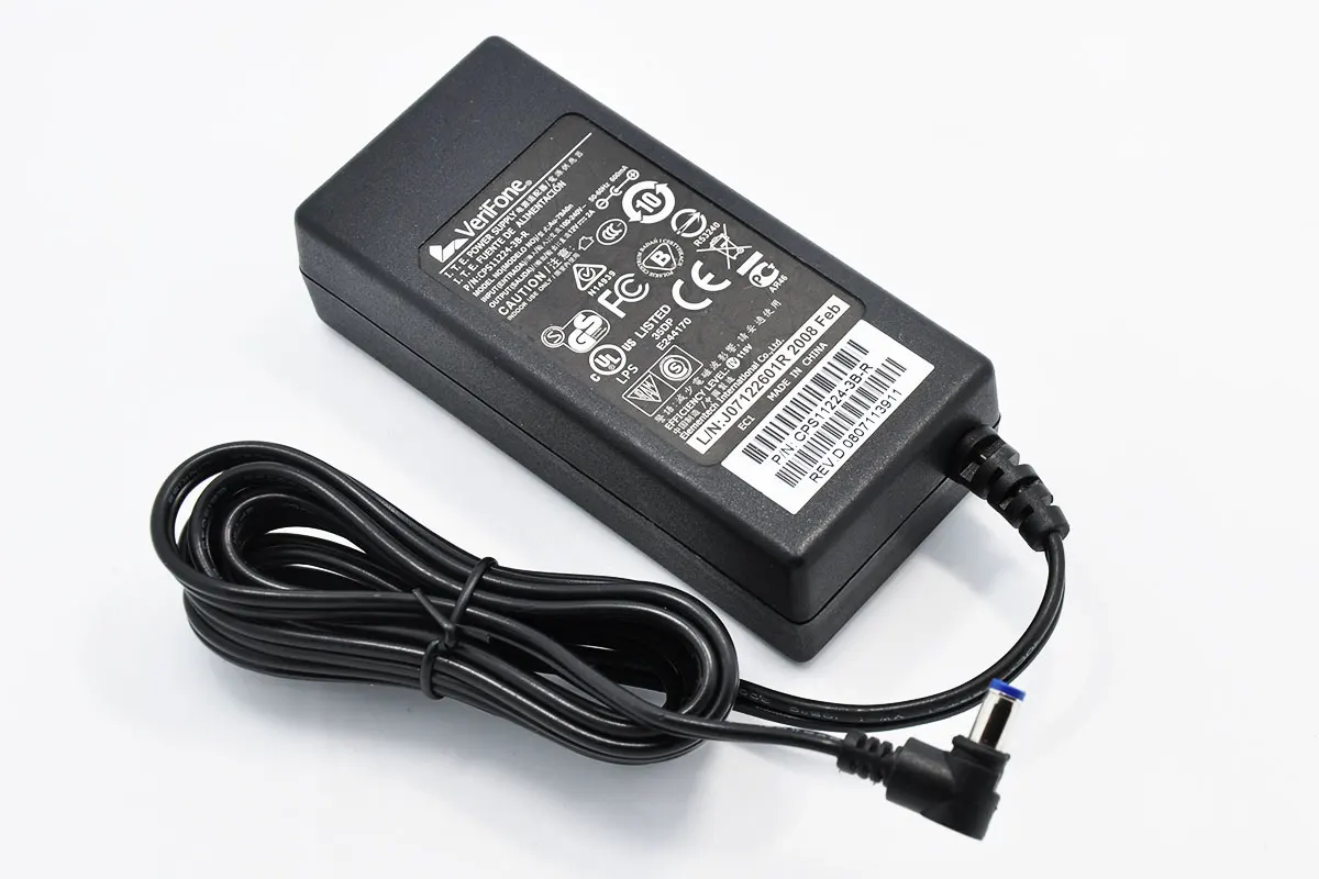 Б/у оригинальный блок питания Huierfeng VeriFone VX670 VX680 12V2A POS без магнитного
