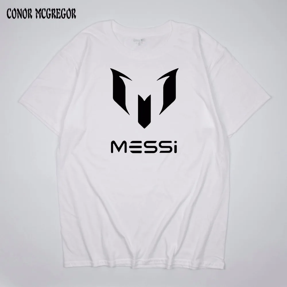 Конор Макгрегор летняя брендовая 100% хлопок Барселона Месси для мужчин футболка