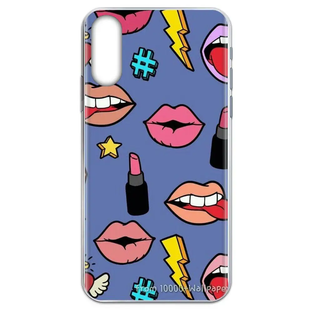 Пикантные женские туфли с рисунком в виде губ макияж косметика губная помада