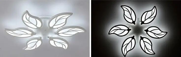 

6 heads New Design Acrylic Modern Led Ceiling Lights lampe plafond avize Indoor lighting 100-240V Kitchen Luminarias Para Teto