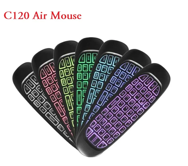 Беспроводная мини-клавиатура C120 Fly Air Mouse 2 4 ГГц русская/английская раскладка