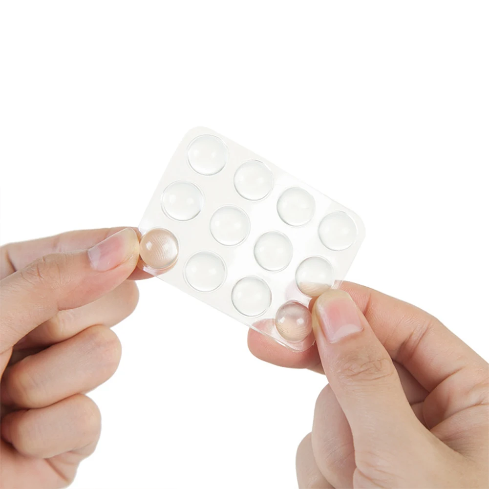 

24pcs Rubber Non Slip Elastic Protection Kitchen Cabinet Door Anti Collision Durable Practical Home Bumper Muffling Transparent