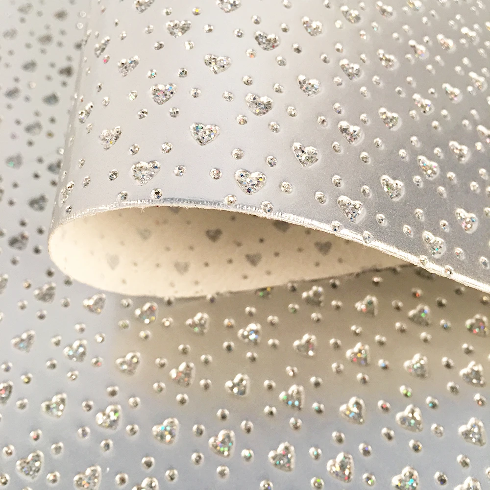 David accessories 20*33cm heart love valentine day glitter Synthetic leather fabric DIY hair bow decoration crafts 1Yc3377 | Дом и сад