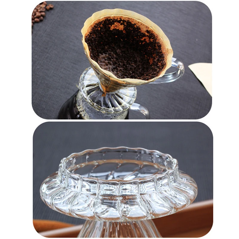 Набор для кофе V60 ручной в полоску кофейник с фильтром подходит совместного