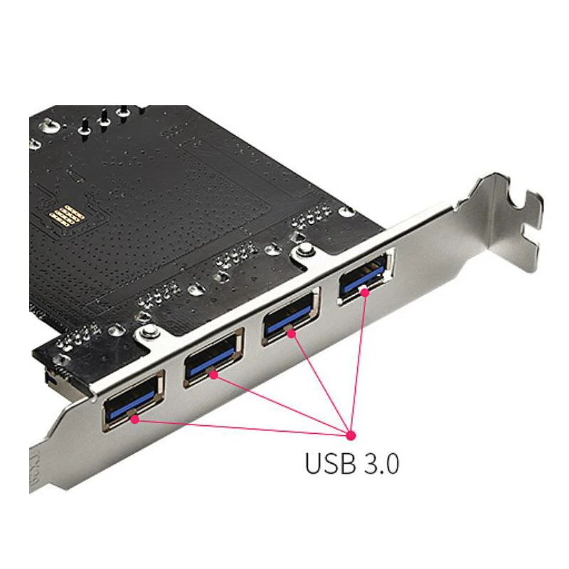 Высокая Скорость 5 Гбит/с 4 Порты и разъёмы USB 3,0 концентратор PCIE USB 3,0 PCI Express карты расширения адаптер для Windows XP/7/8/10 Pcie riser Card