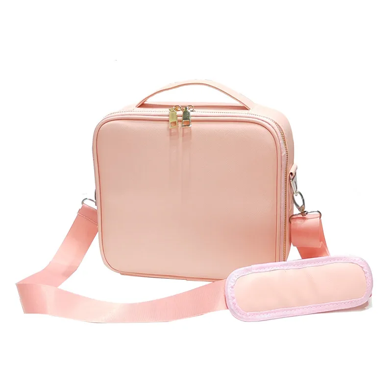 

Female Brand Profession Makeup Case Fashion Beautician Cosmetics Organizer Storage Box Nail Tool Suitcase For Women Make Up Bag