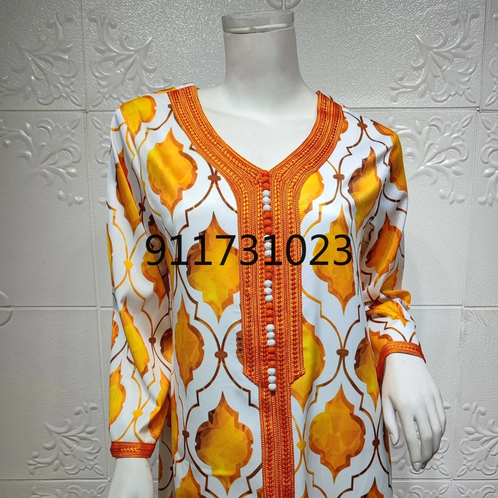 Мусульманское женское абайя пакистанское платье Дубаи богемный кафтан