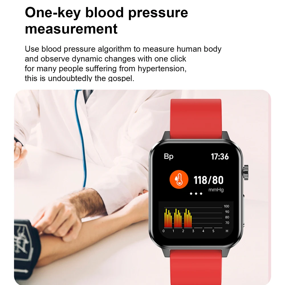 ecg smart watch for women men smartwatch android ios ip68 watches e80 temp oxy blood pressure monitor sports fitness smart e86 e free global shipping