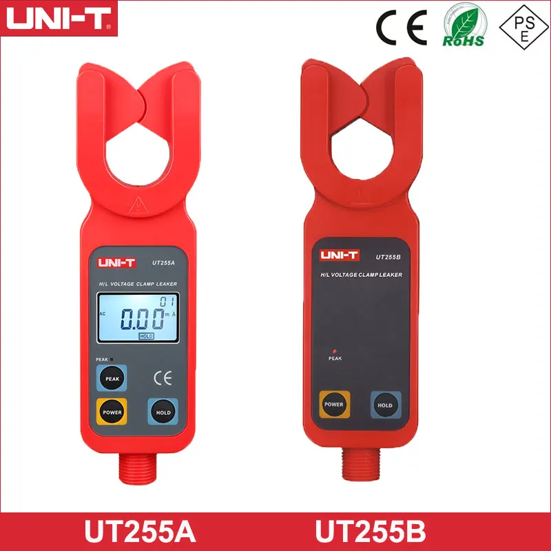 

UNI-T UT255A UT255B High Voltage Clamp Ammeters 600A Leakage Current Meter Data Storage LCD Backlight