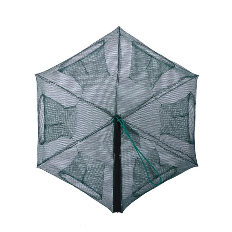

Sfit Strengthened 2-16 Holes Automatic Fishing Net Shrimp Cage Nylon Foldable Fish Trap Cast Net Cast Folding Fishing Network