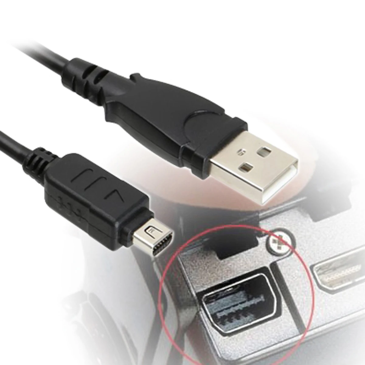 CB-USB5 CB-USB6 12Pin Macchina Fotografica del USB di Dati del Cavo del cavo Per Olympus SZ-10 SZ-11 SZ-14 SZ-20 SZ-31MR OM-D E-M5 TG-1 U410 U500 U600 U700