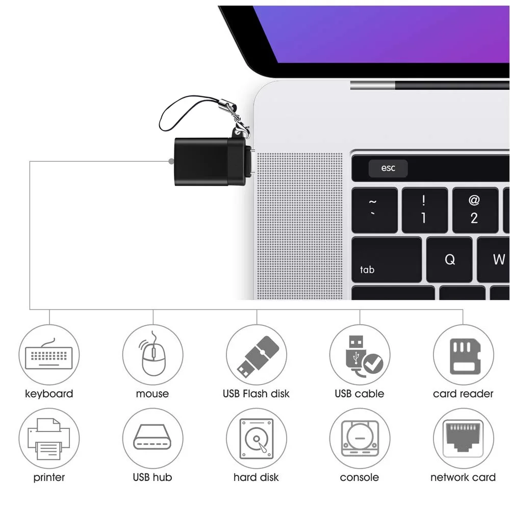 3 шт. usb type C OTG адаптер для Xiaomi mi Note 10 9 8 Red huawei P30 Pro samsung S10 S9 S8 Oneplus 7 One Plus 7T 6T USBC Tyepc |