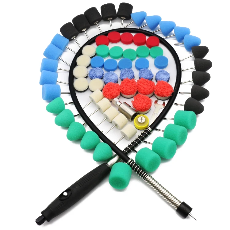 

Polishing Pad Mini Car Detailing Drill Polish Pads Sponge Flexible Shaft Buffing Wheels Kit Auto Polisher Machine Set