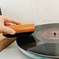 wooden brush cleaner anti static velvet brush for cdlp vinyl record phonograph turntable player accessories