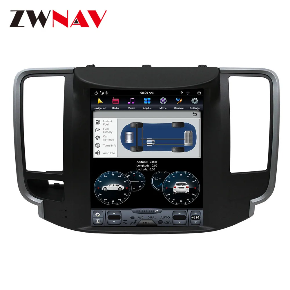 Android 9 4 + 128G PX6 вертикальный Tesla с DSP Carplay Автомобильный мультимедийный плеер для NISSAN