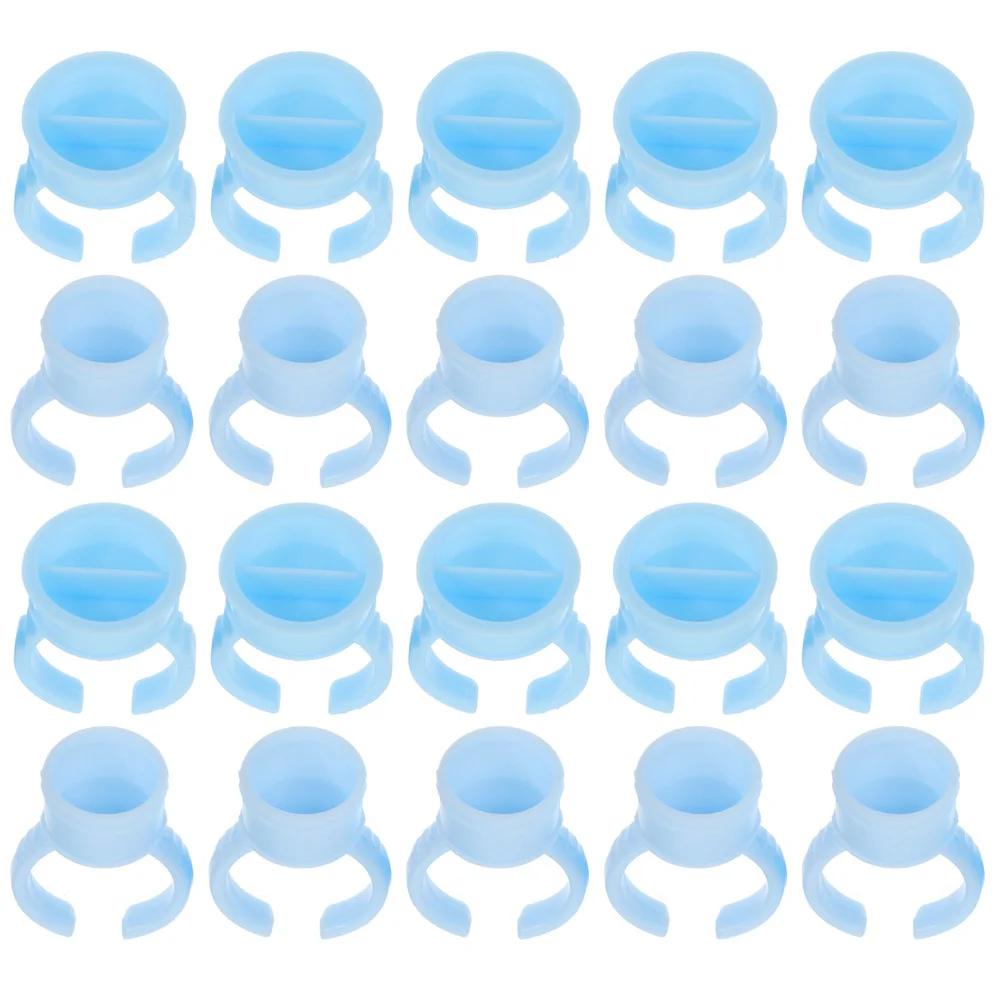 

200Pcs Lash Blossom Glue Ring Microblading Pigment Cup for Semi Permanent Makeup