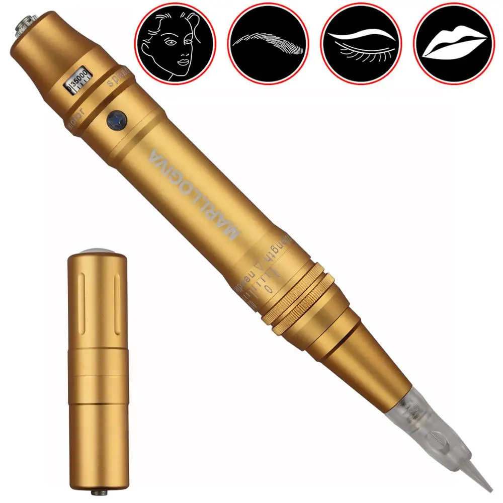 Перезаряжаемая Цифровая беспроводная тату ручка для бровей машинка макияжа 3D