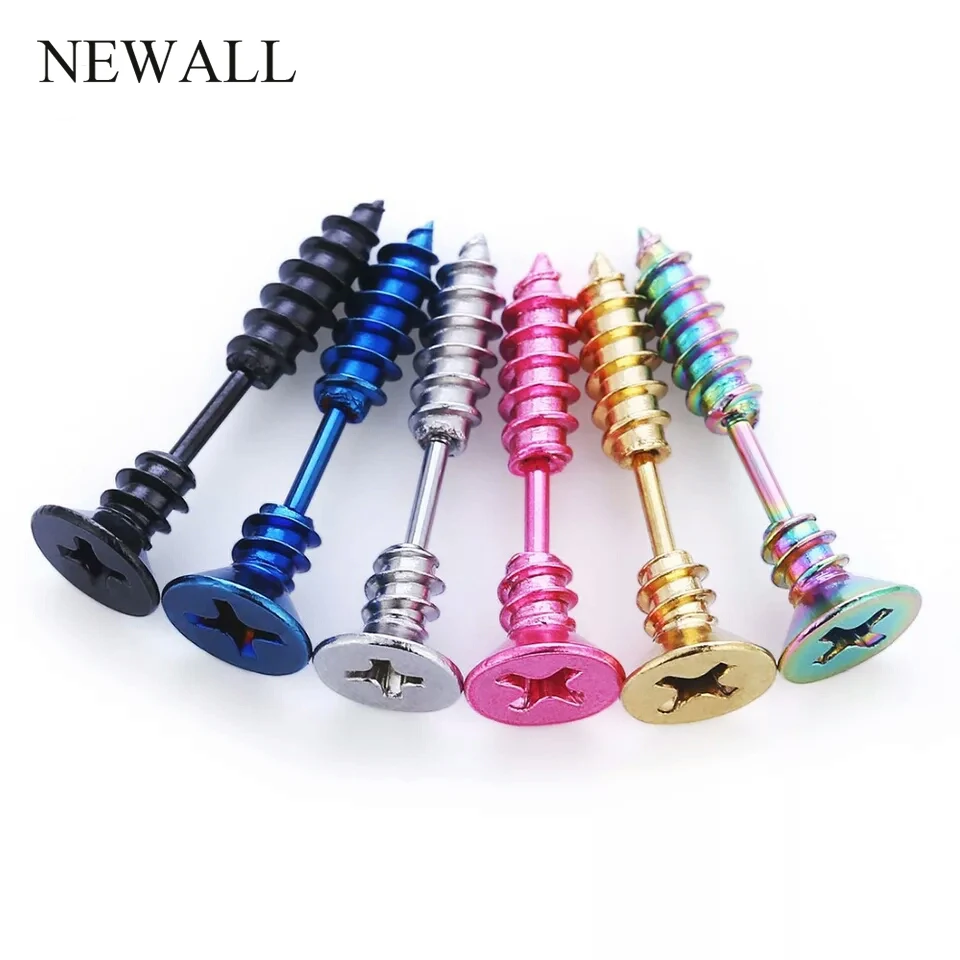 Цветные серьги гвоздики с шипами аксессуары для Bts модные корейские титановые