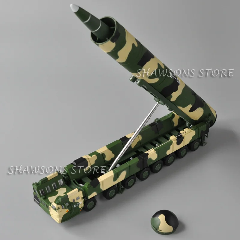 

1:64 Литые металлические игрушечные модели, интерконтинентальный ракетный грузовик Dongfeng DF 41, миниатюрная копия автомобиля, коллекционная