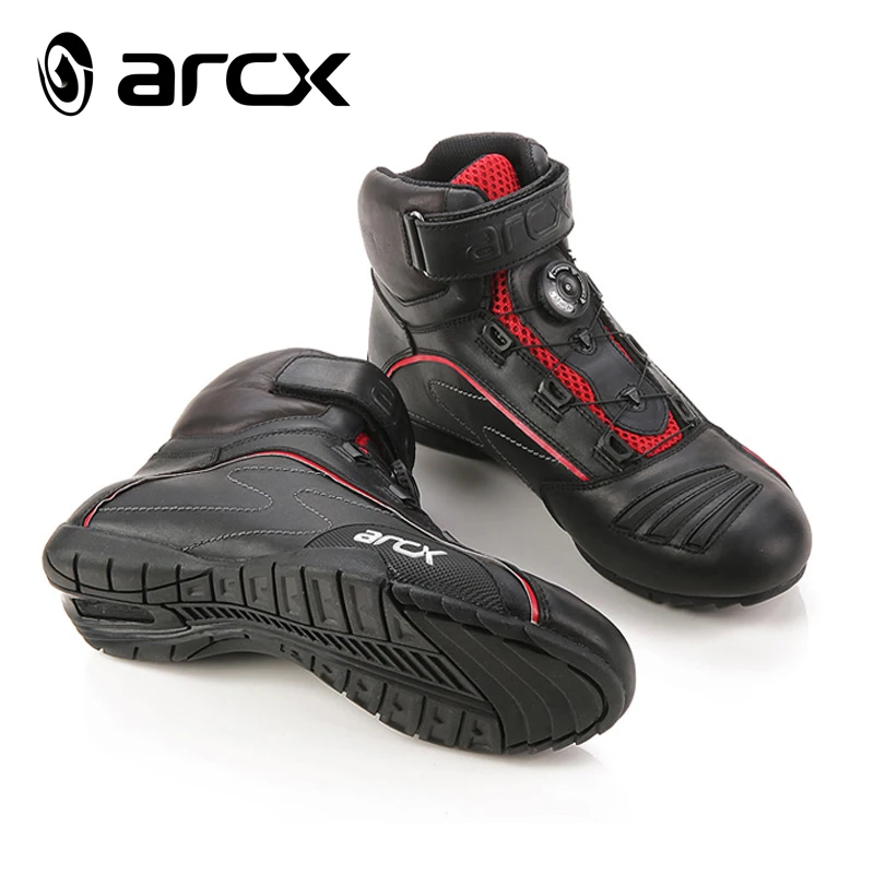 Мужские мотоциклетные ботинки ARCX обувь для верховой езды летняя из воловьей кожи
