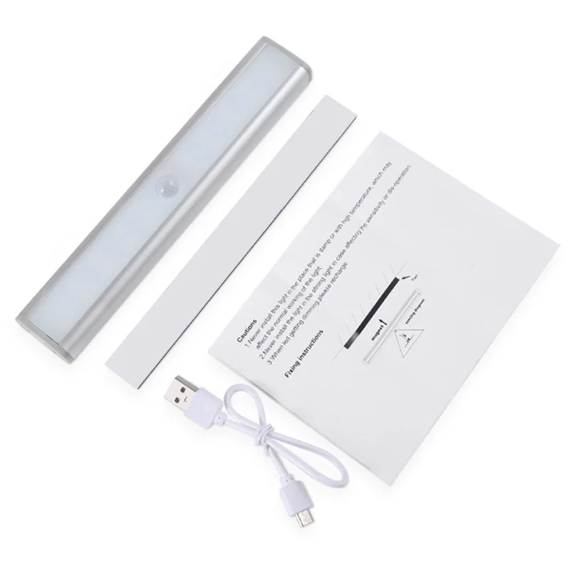 

20 LED Motion Sensor Closet Light with 3 Color Mode Cabinet Light Wireless USB Rechargeable Lights Stick on Anywhere GQ