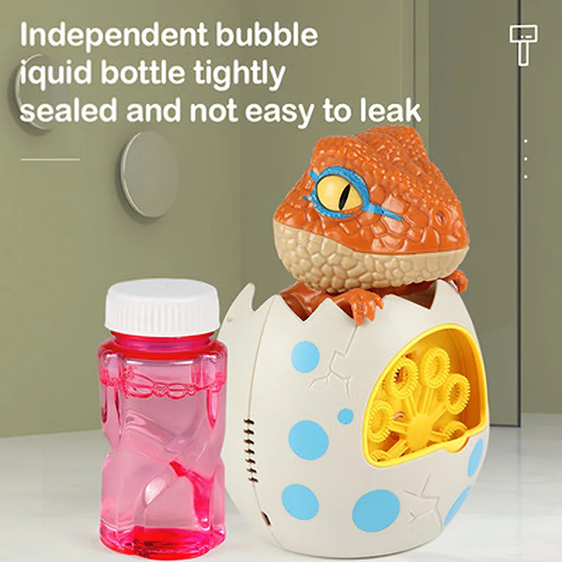 

Dinosaur Egg Bubble Maker Electric Bubble Machine Automatic Bubble Making Toy Funny Bubble Toy Summer Kids Entertainment