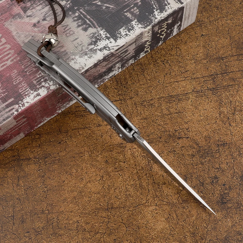 Лезвие NINE THORN M390 рукоятка из титанового сплава тактический острый нож для походов