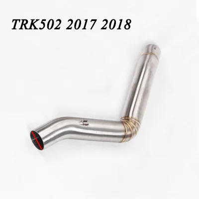 Выхлопной глушитель для мотоцикла TRK502 без шнуровки из нержавеющей стали средний