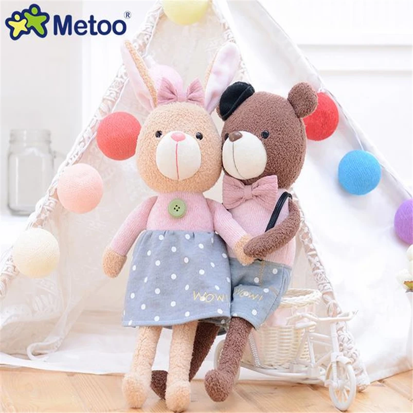 Новое поступление милая плюшевая кукла-Кролик Metoo 38 см | Игрушки и хобби