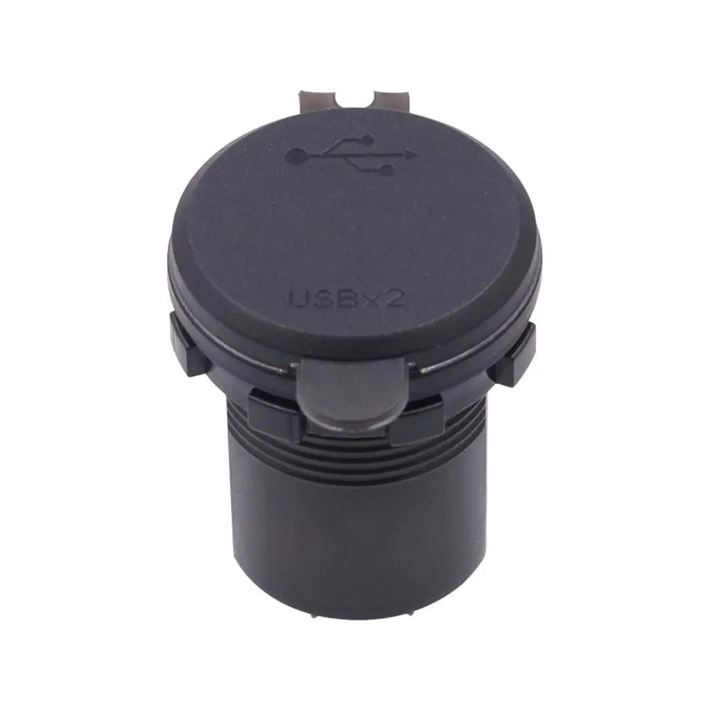 

2 Power Outlet Digital Voltmeter BLUE LED Light 12-24V For Car