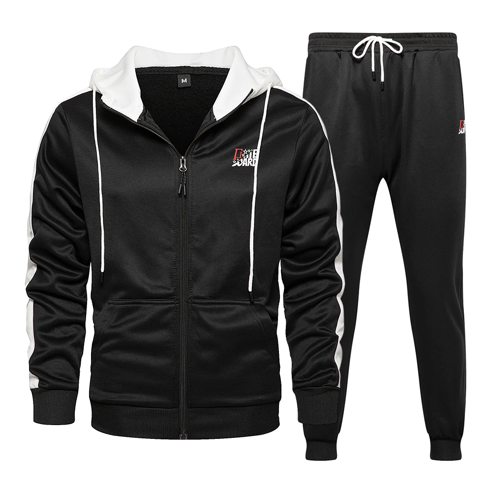 

Tracksuit Men's Hoodie Suit Fashion Brand Print Spring Casual Hoodie+Pants Men Suit Sports Two Piece Men Clothes Sportswear Sets