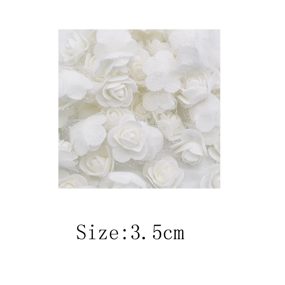 

50Pcs Artificial Rose Flower Head Silk Rose Flower Heads Simulation Rose Heads For Wedding Bouquet Home Simulation Flower Decor