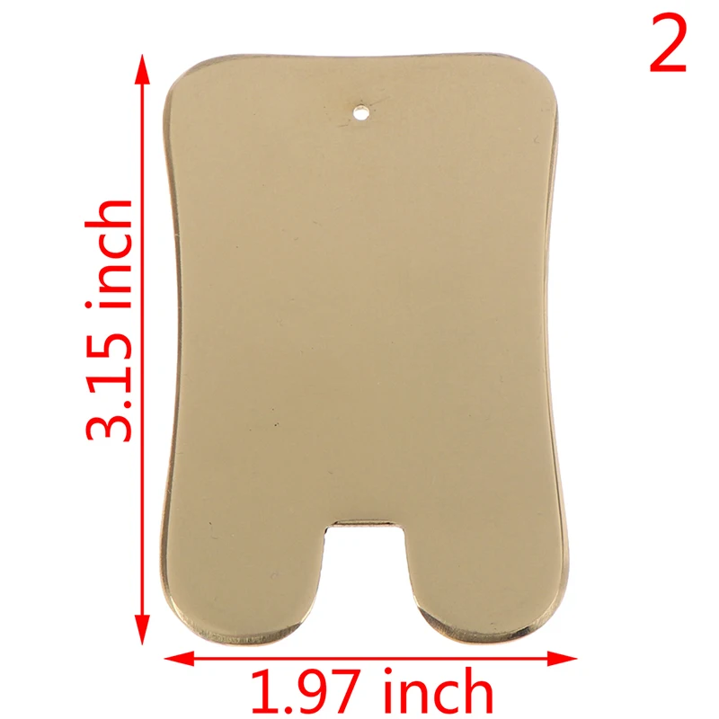 Copper Guasha Scraping Massage Scraper Face Massager Acupuncture Gua Sha Board Acupoint Facial Body Acupuncture Pressure Therapy