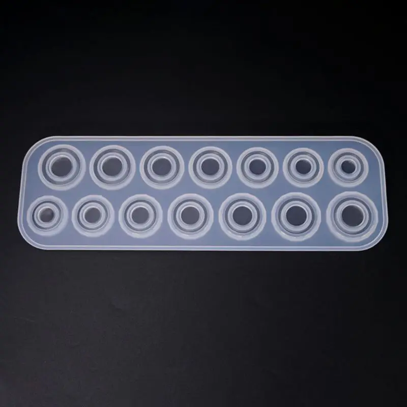 

Flat Rings Mould Collection Handmade DIY Jewelry Making Ring Silicone Mold Crystal Epoxy Molds N58F