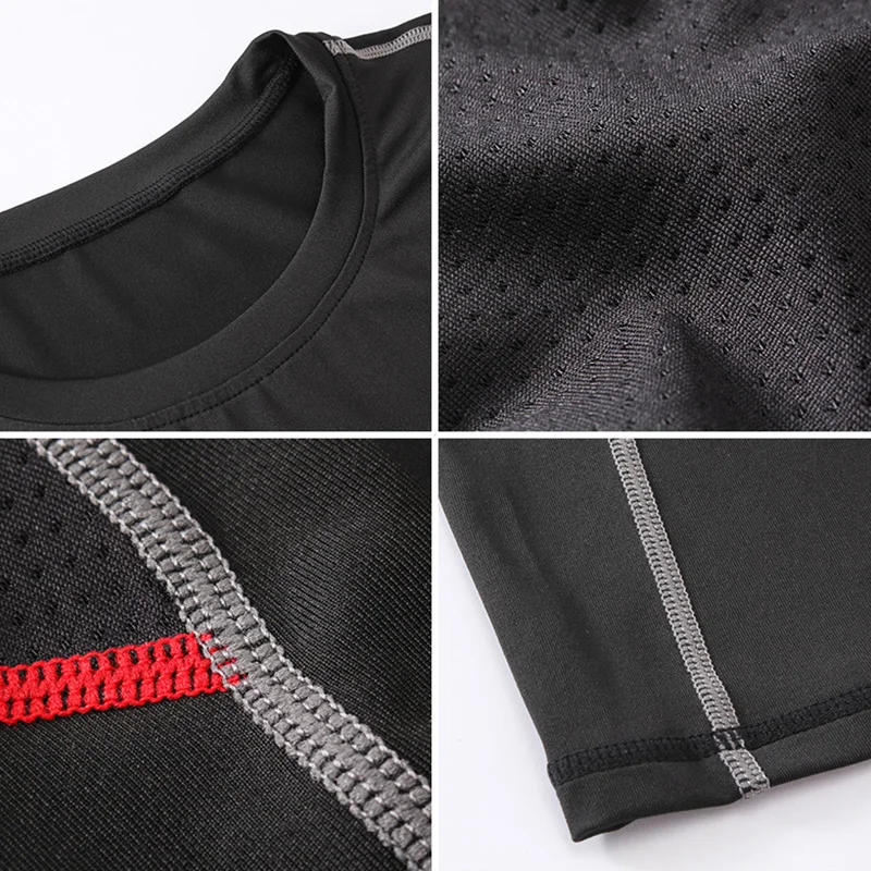 Компрессионная Мужская быстросохнущая спортивная одежда Rashguard качественная